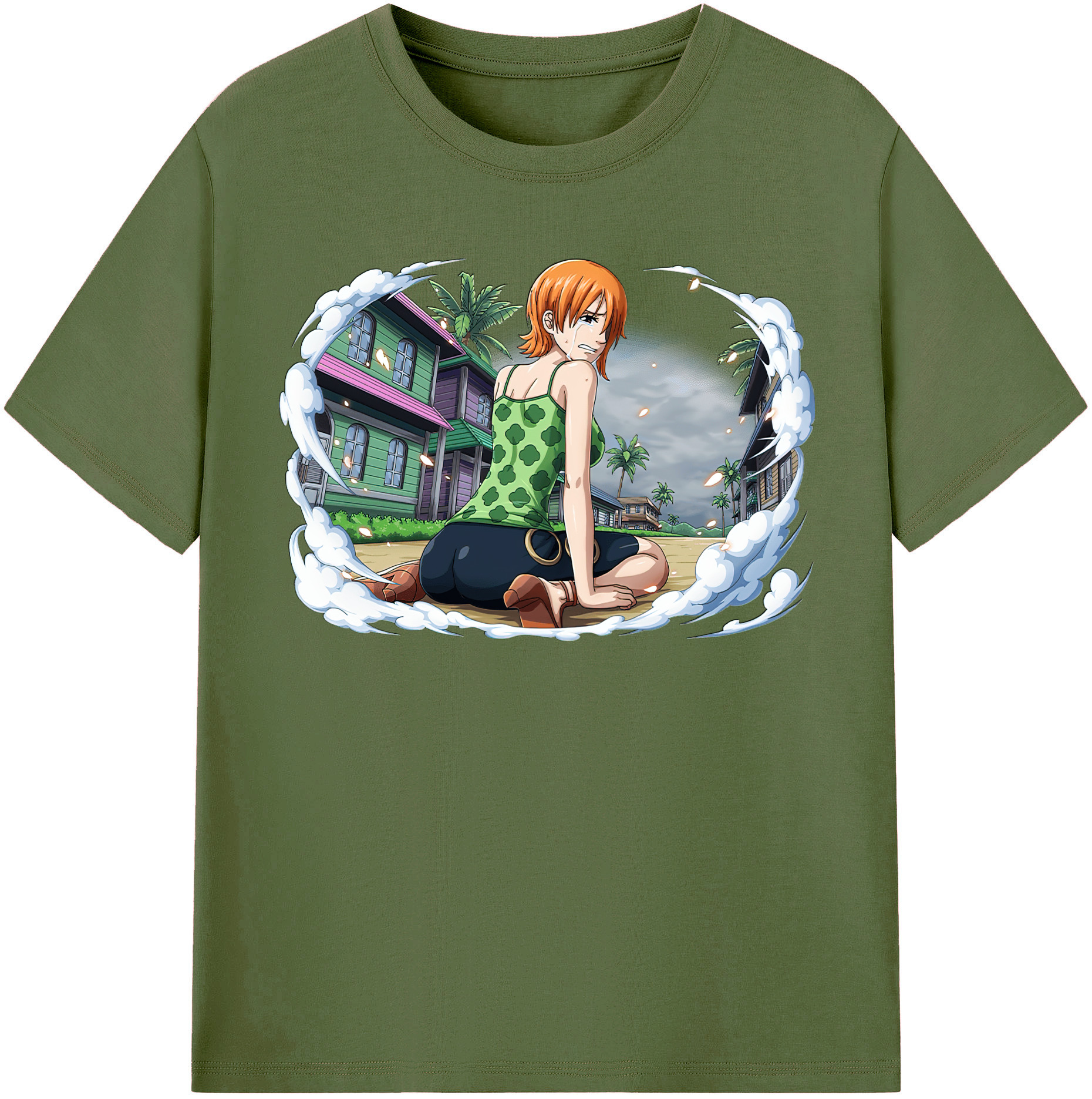 ワンピース ナミ ONE PIECE Nami 綿100％半袖Tシャツ（フロントプリント）